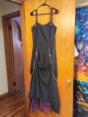 Vintage LIP SERVICE Gothic Tulle Maxi Dress SIZE L